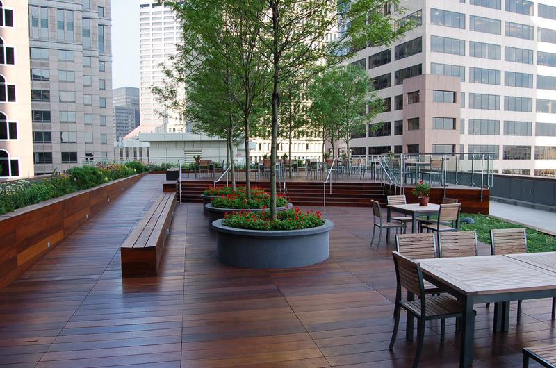 Rooftop Terraces can be used as workspaces