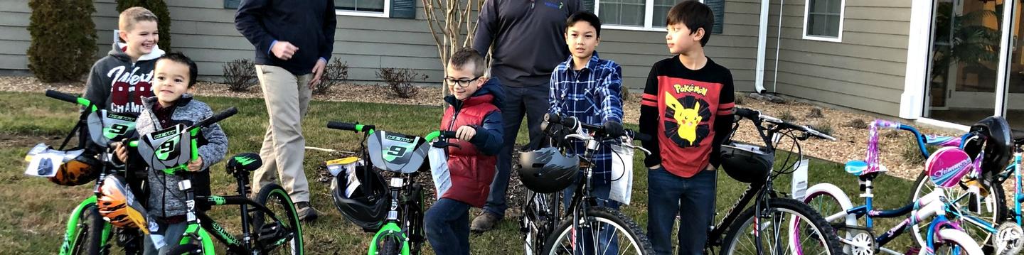 Military Family Bicycles - BrightView & Hunt Heroes Donation