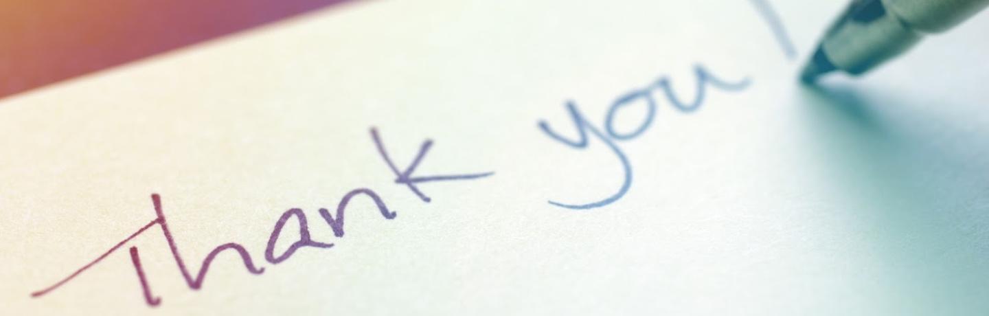 Writing a Thanks You Note