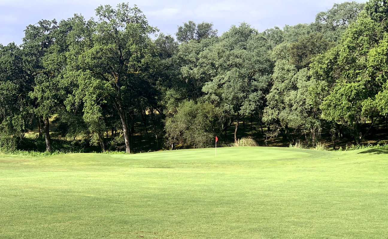 The first green at Black Oak Golf Course