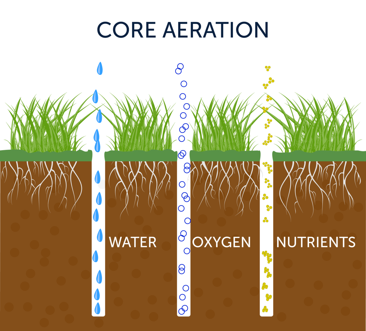 Core Aeration Diagram
