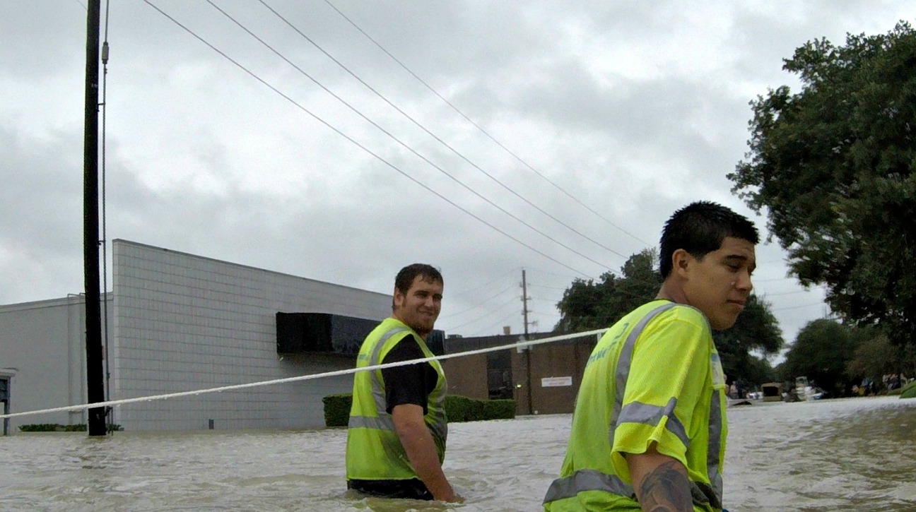 Hurricane Harvey Texas flood rescue BrightView