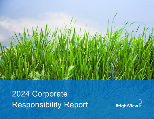 BrightView Landscapes Corporate Responsibility Report 2024