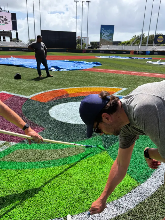 BrightView Sport Turf team prepares field for WBC