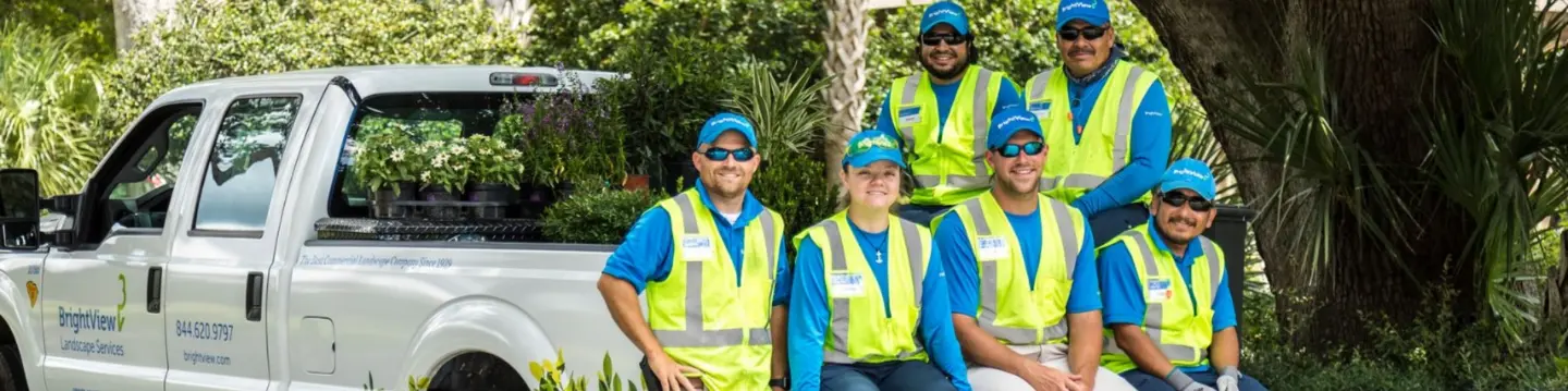 BrightView crew truck