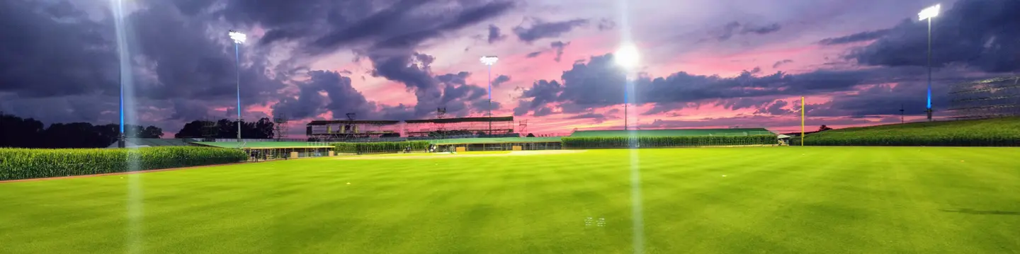 MLB at Field of Dreams baseball field cornfield Iowa
