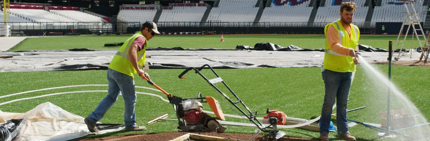 London Stadium baseball field BrightView