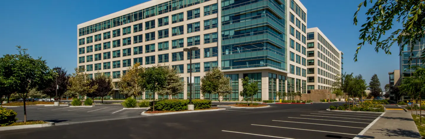 Parking Lot with Landscaping