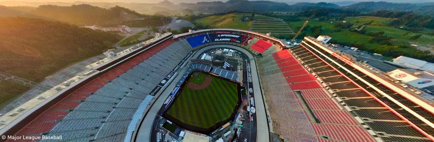 Bristol Motor Speedway MLB baseball field