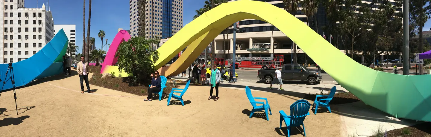 California The Loop installation public space