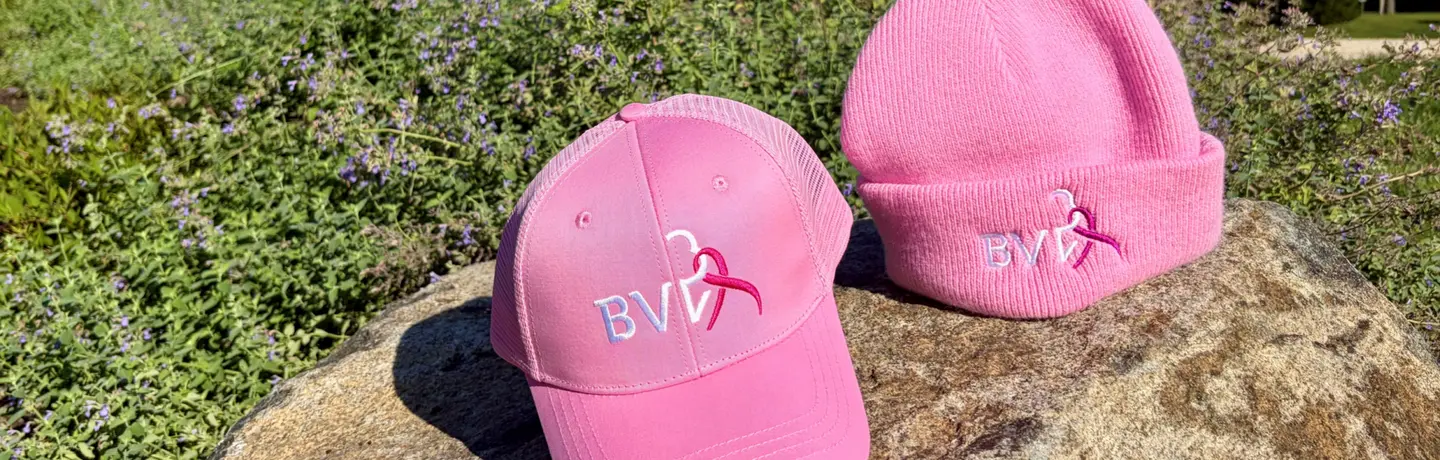 pink hats Breast Cancer Awareness Month