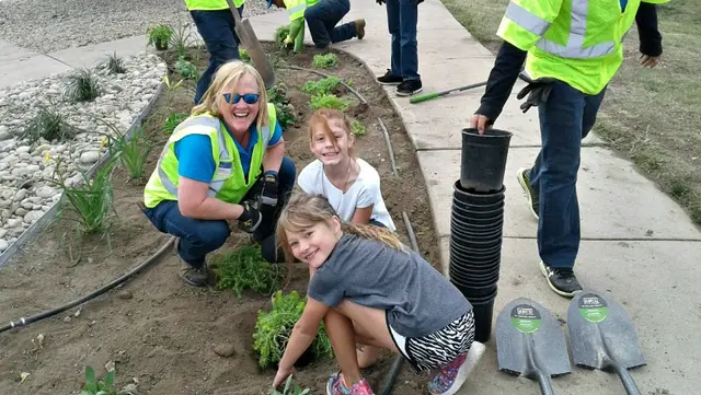 Fort Carson military park families landscape playground