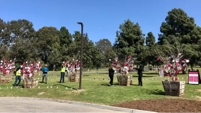 COVID Memorial Trees at Rose Hills