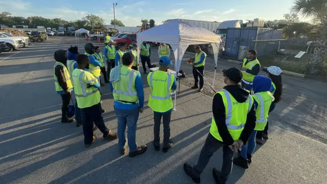 BrightView spring rodeo training