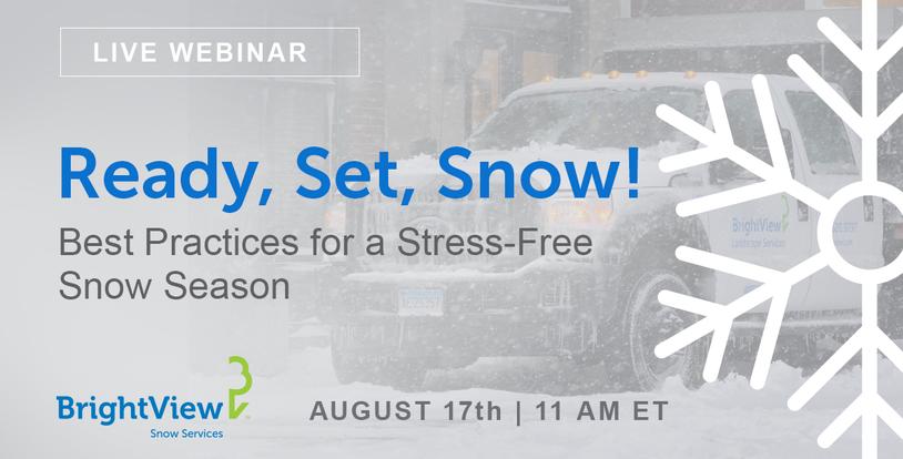 Best Practices for a Stress-Free Snow Season: Ready, Set, Snow Webinar