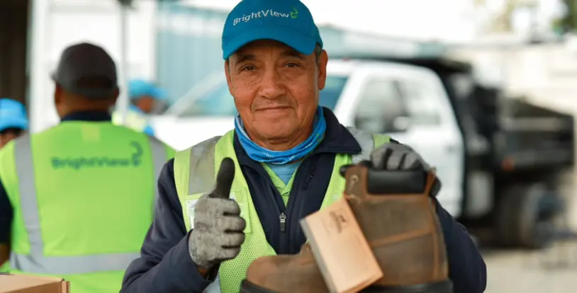 BrightView team member new boots